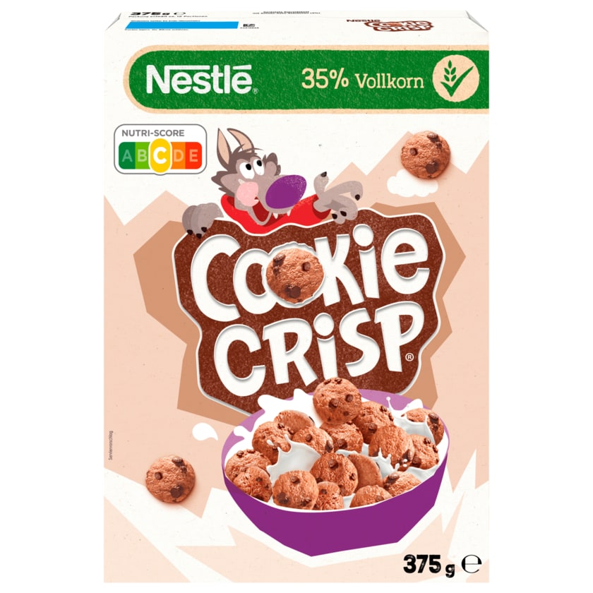 Nestlé Cookie Crisp Cerealien mit Vollkorn in Keksform als Kinderfrühstück 375g